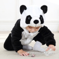 Macacão de algodão animal fofo menino panda bebê com capuz